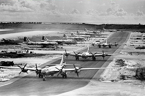 B-29 Bombers on the runway